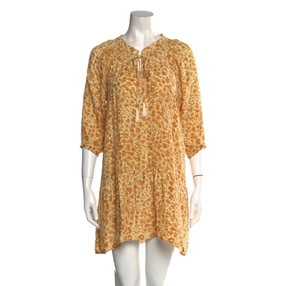 Natalie Martin silk tiered mini dress